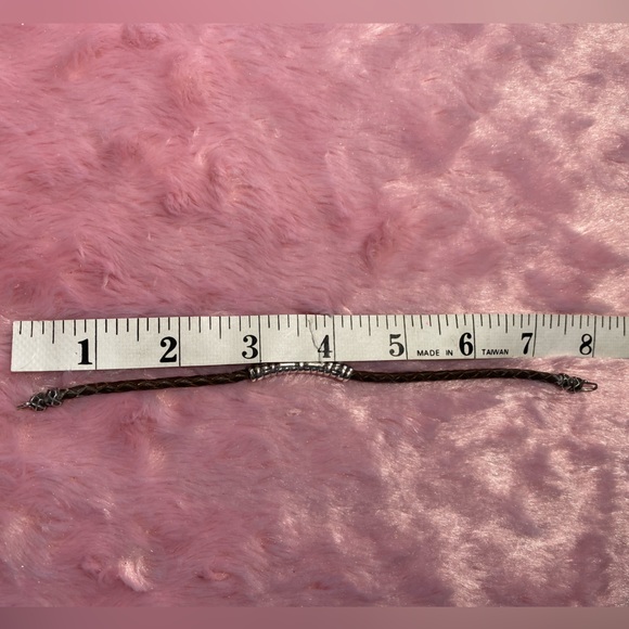 Sterling Silver/Leather Cord Bracelet - Picture 8 of 10